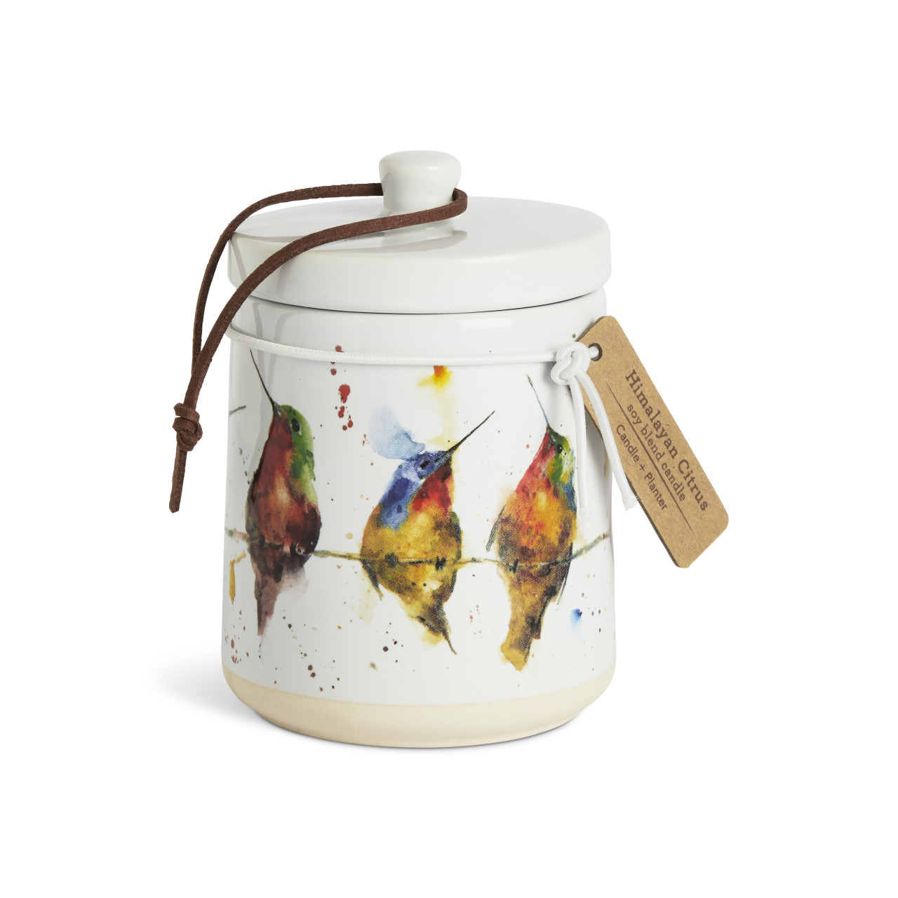 Hummers on a Wire Candle with Lid thumbnail