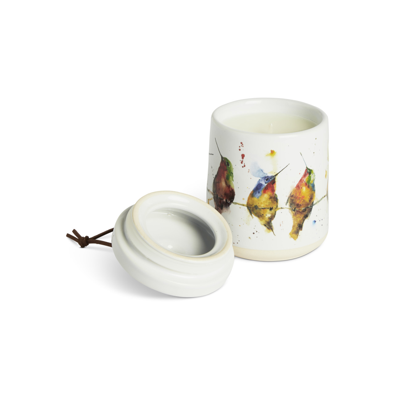 Hummers on a Wire Candle with Lid thumbnail