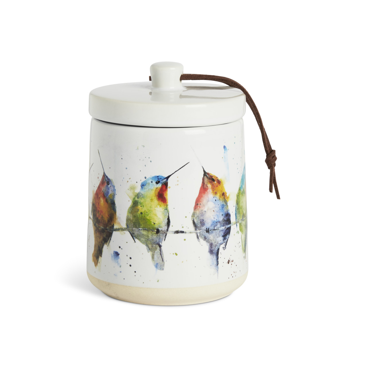 Hummers on a Wire Candle with Lid thumbnail