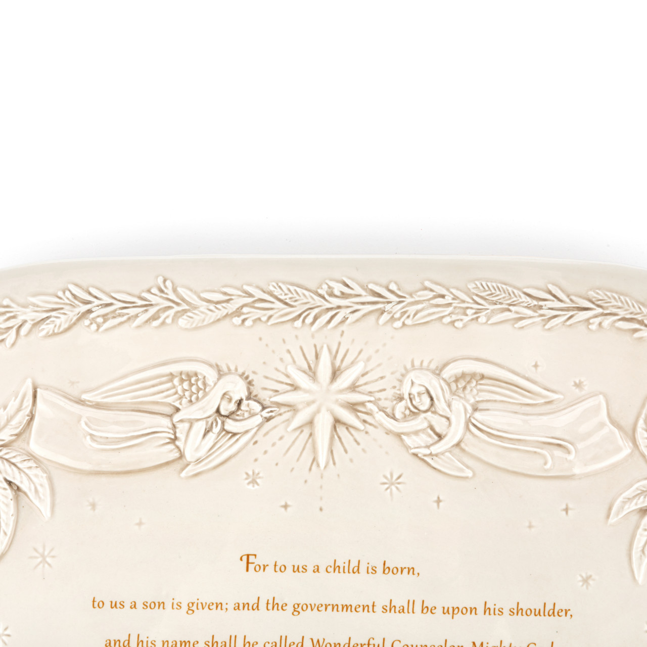 Christmas Journey Ceramic Nativity Serving Platter 18" x 12" thumbnail