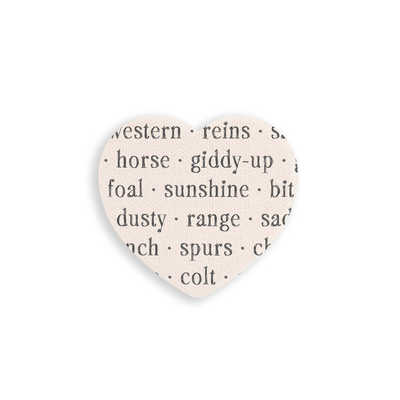 SE Western Heart Coaster thumbnail