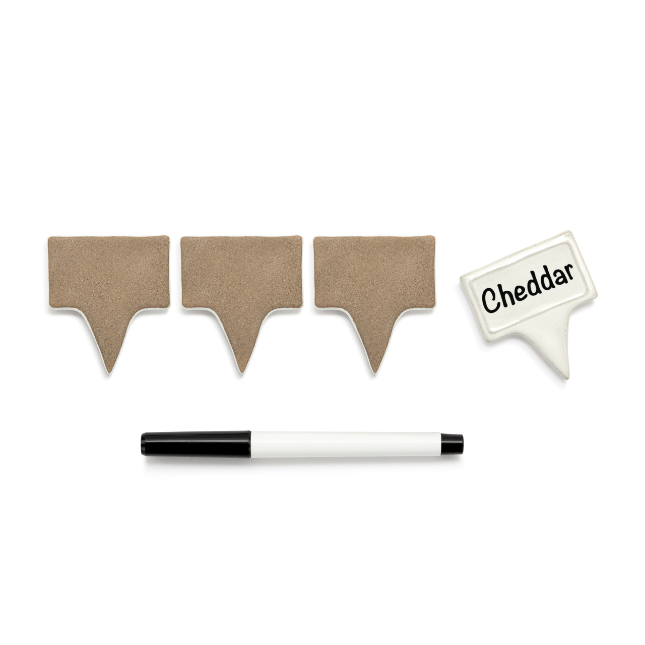 WRITE ON Cheese Labels with Marker - Set of 4 thumbnail