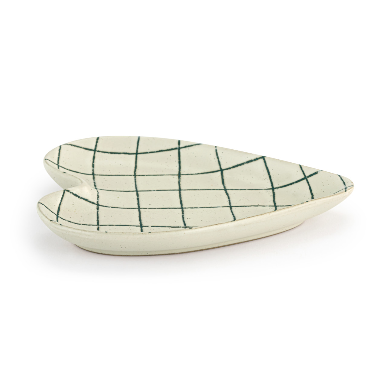 White Blue Plaid Heart Spoon Rest thumbnail