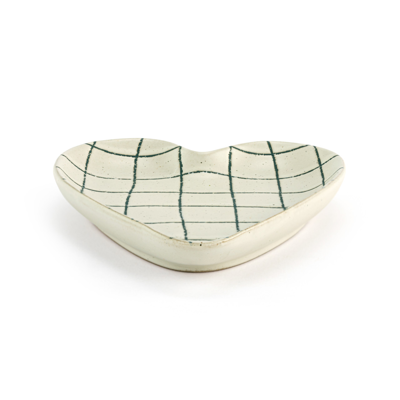 White Blue Plaid Heart Spoon Rest thumbnail