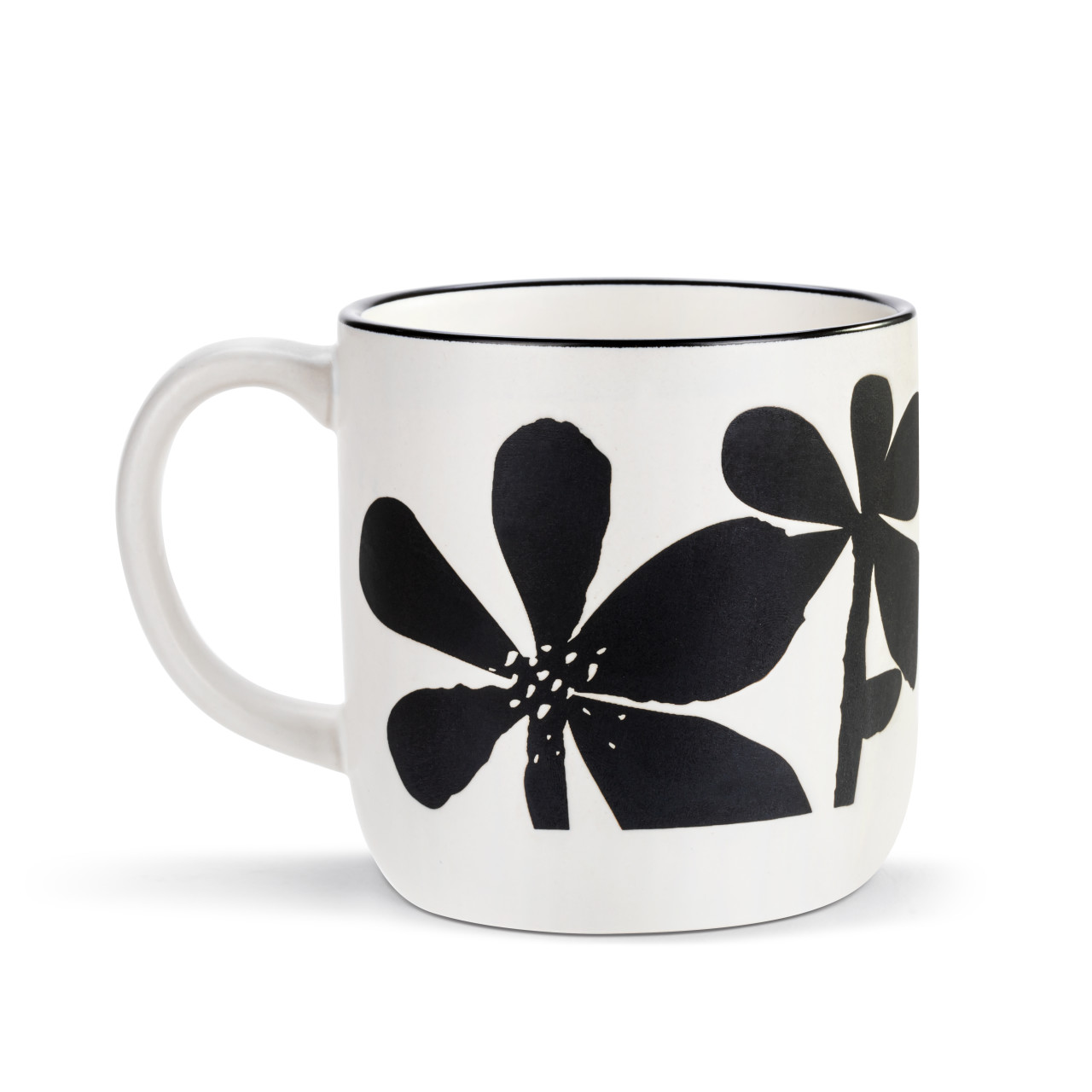 Bold Floral White Mug thumbnail