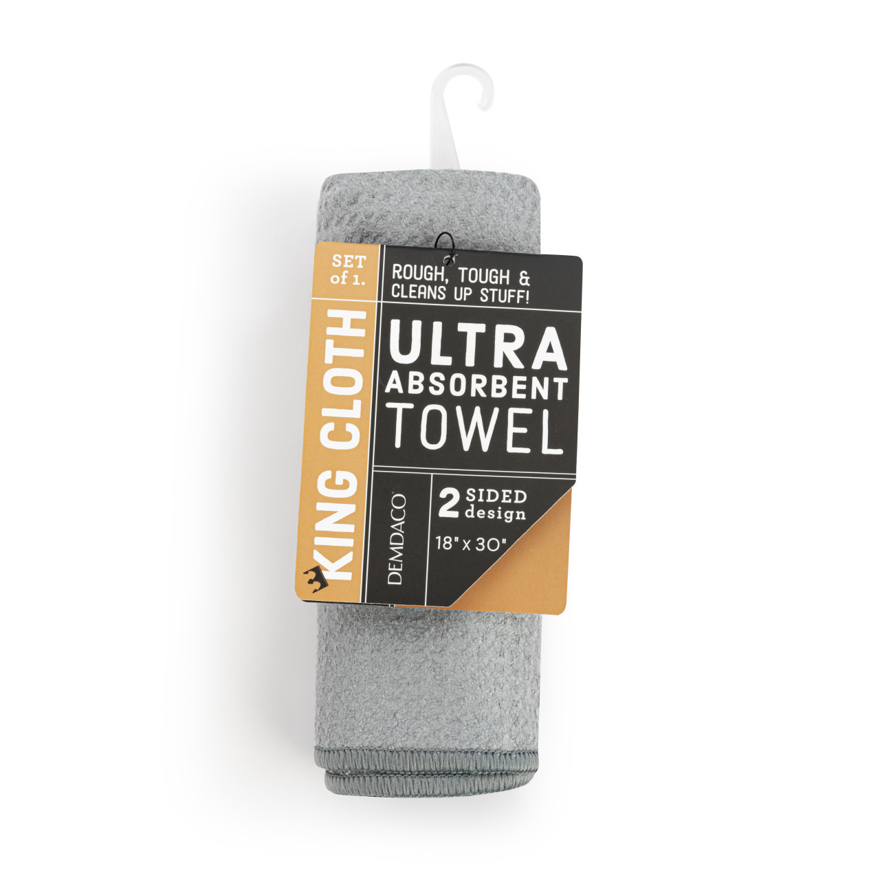 Grey Stripe Absorbent Men's Towel thumbnail