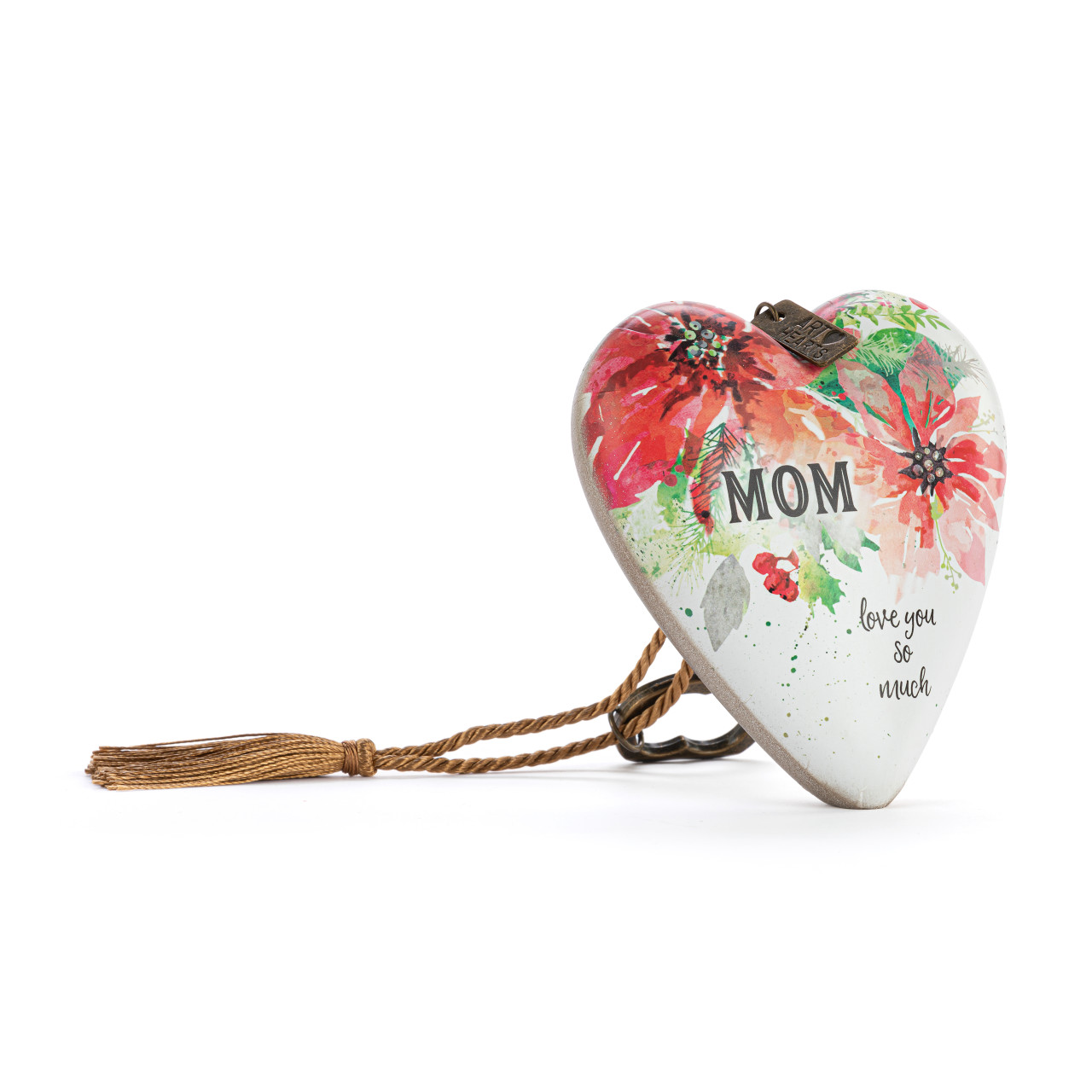 Mom Poinsettia Art Heart thumbnail