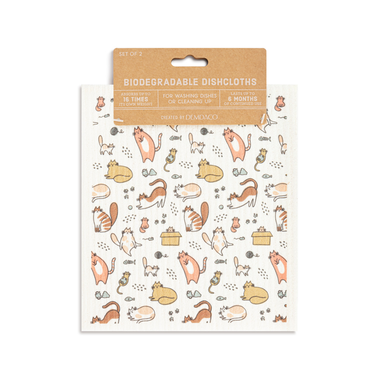 BioDishCloths Set of 2 - BetterWithCats thumbnail