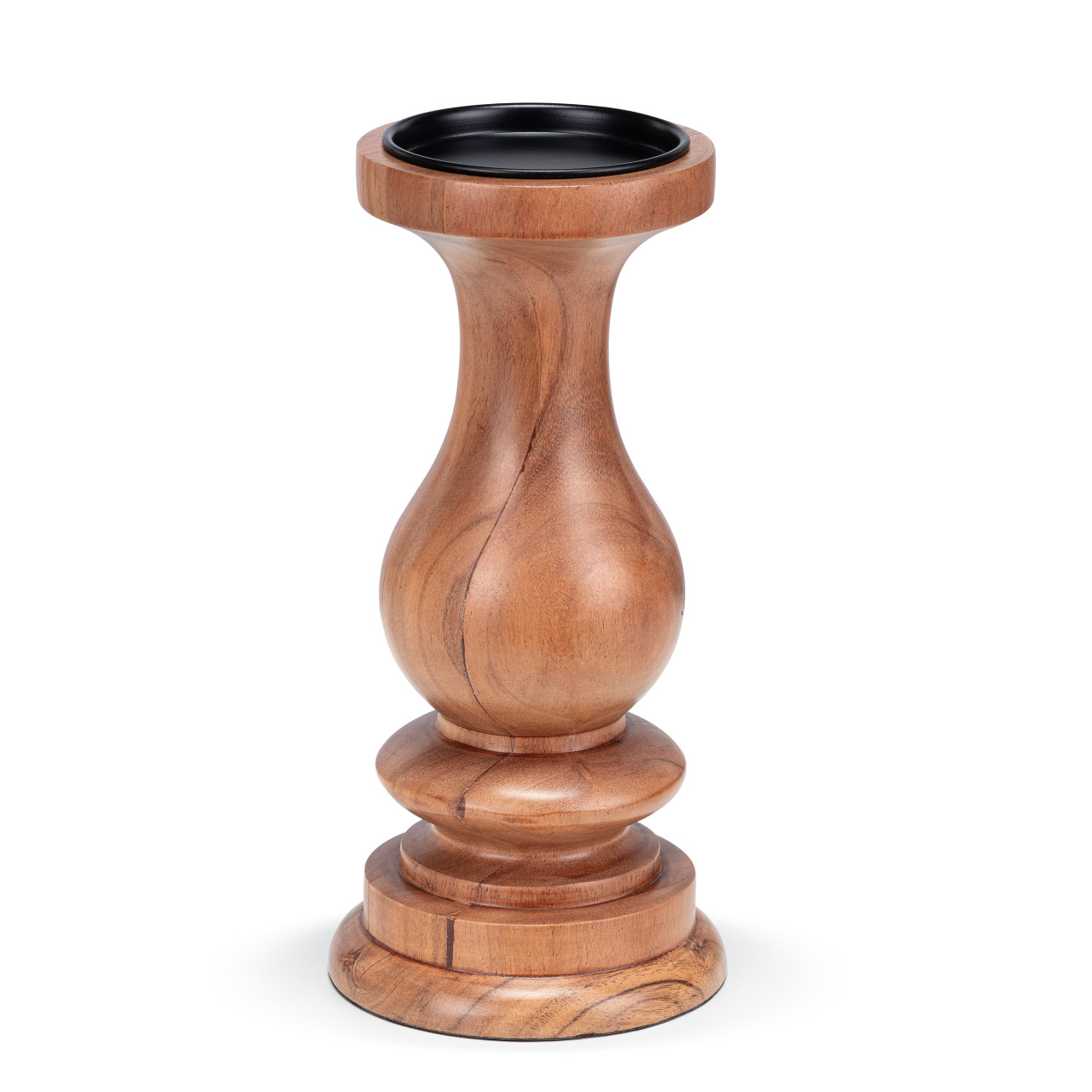 Acacia Wood Pillar Candle Holder - Large thumbnail