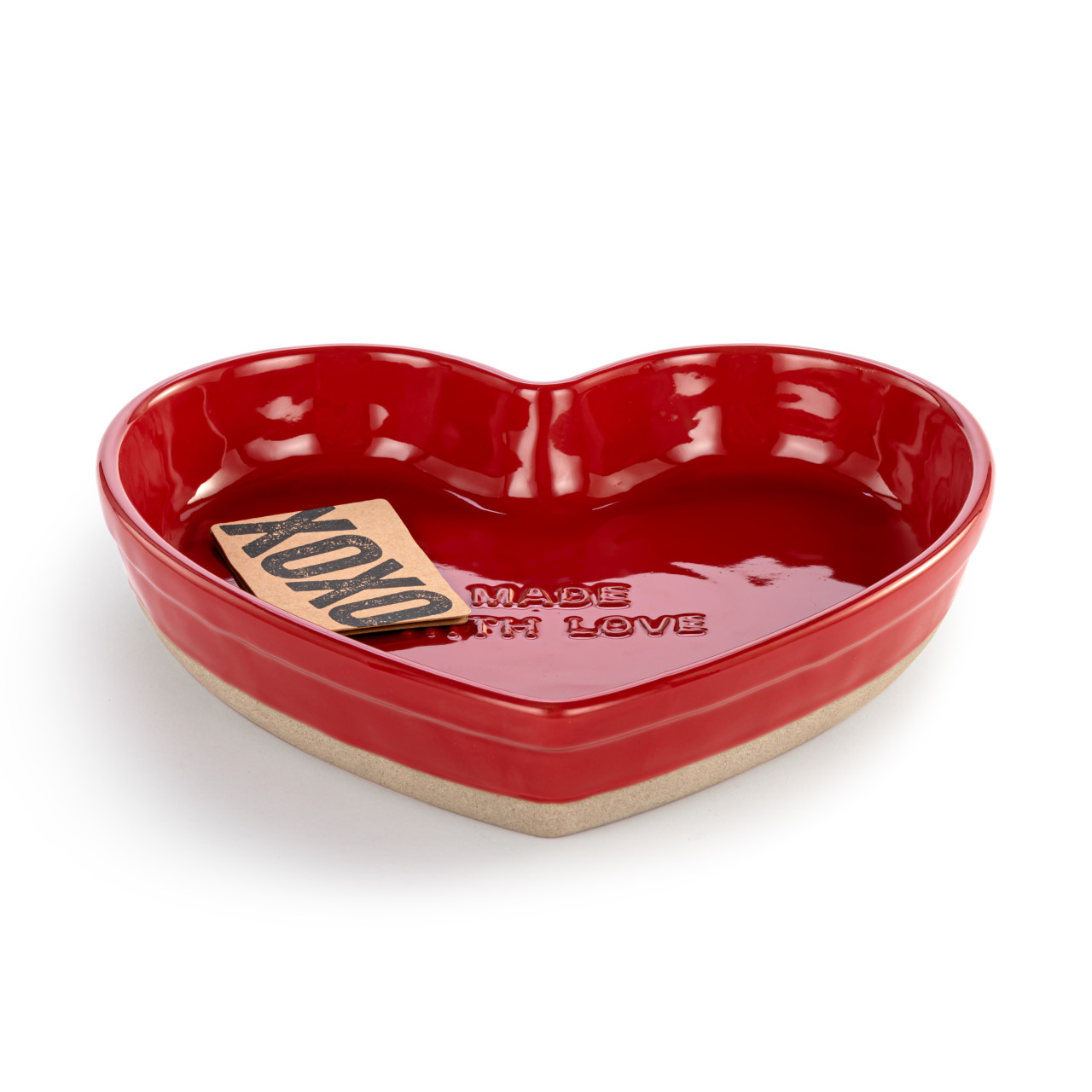 Red Made With Love Heart Baking Dish thumbnail