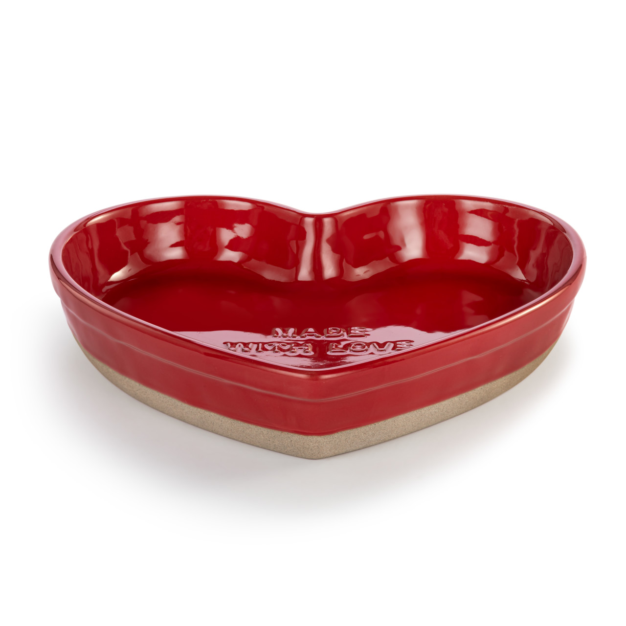 Red Made With Love Heart Baking Dish thumbnail