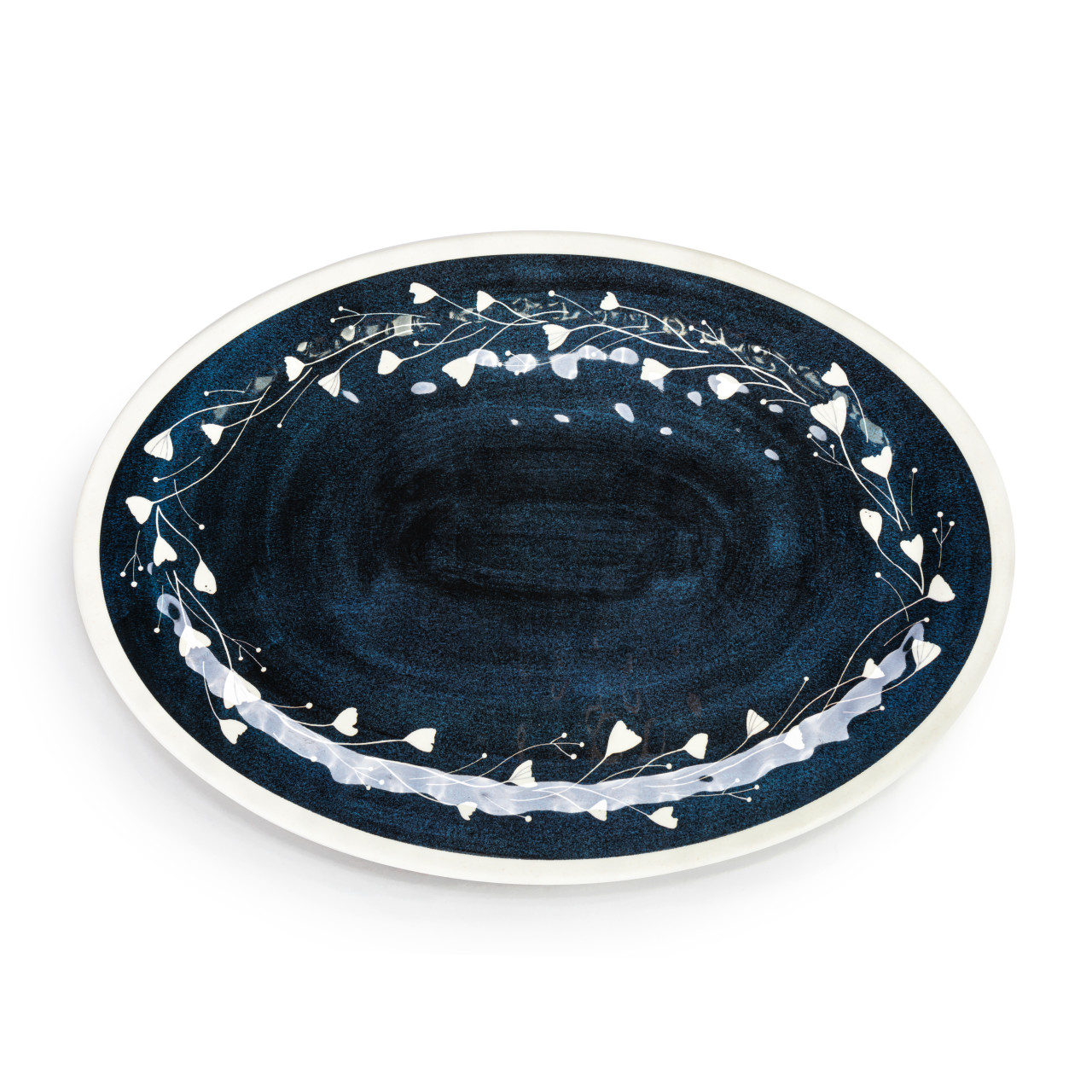 Blue Wildflowers Large Melamine Oval Platter thumbnail