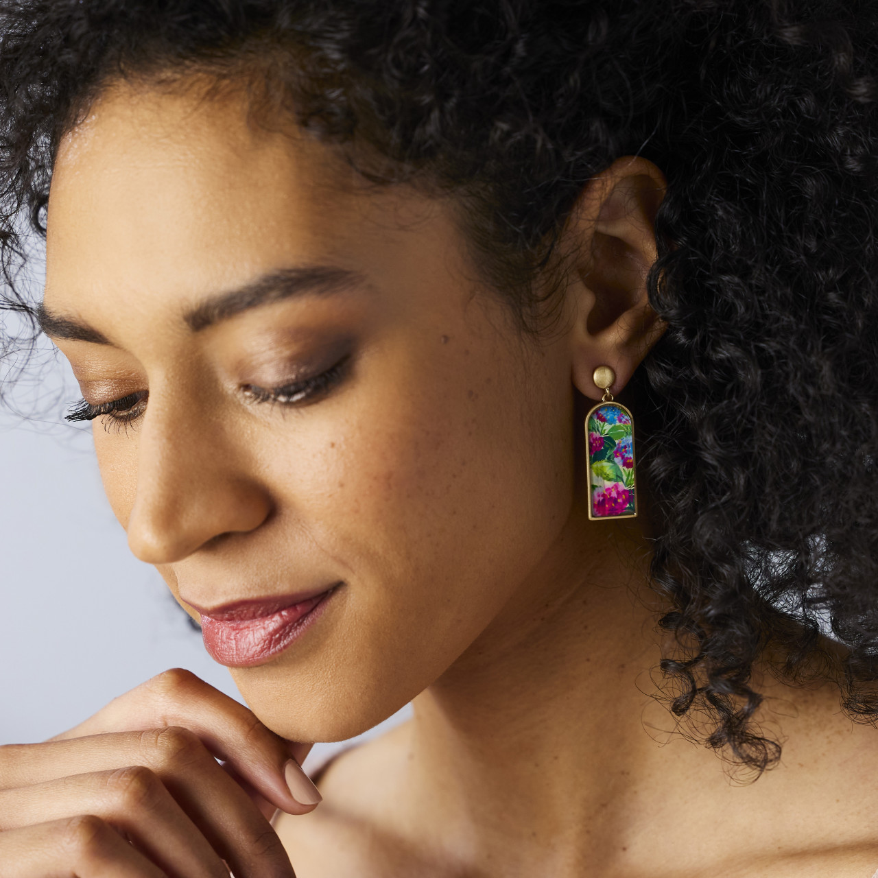 ArtLifting Earrings - Hydrangea Ajisai thumbnail