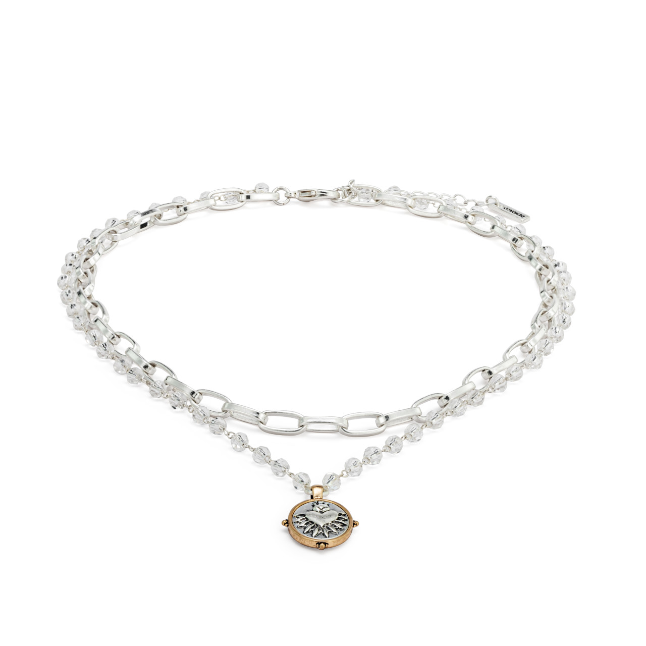 Sacred Heart Necklace - Silver thumbnail