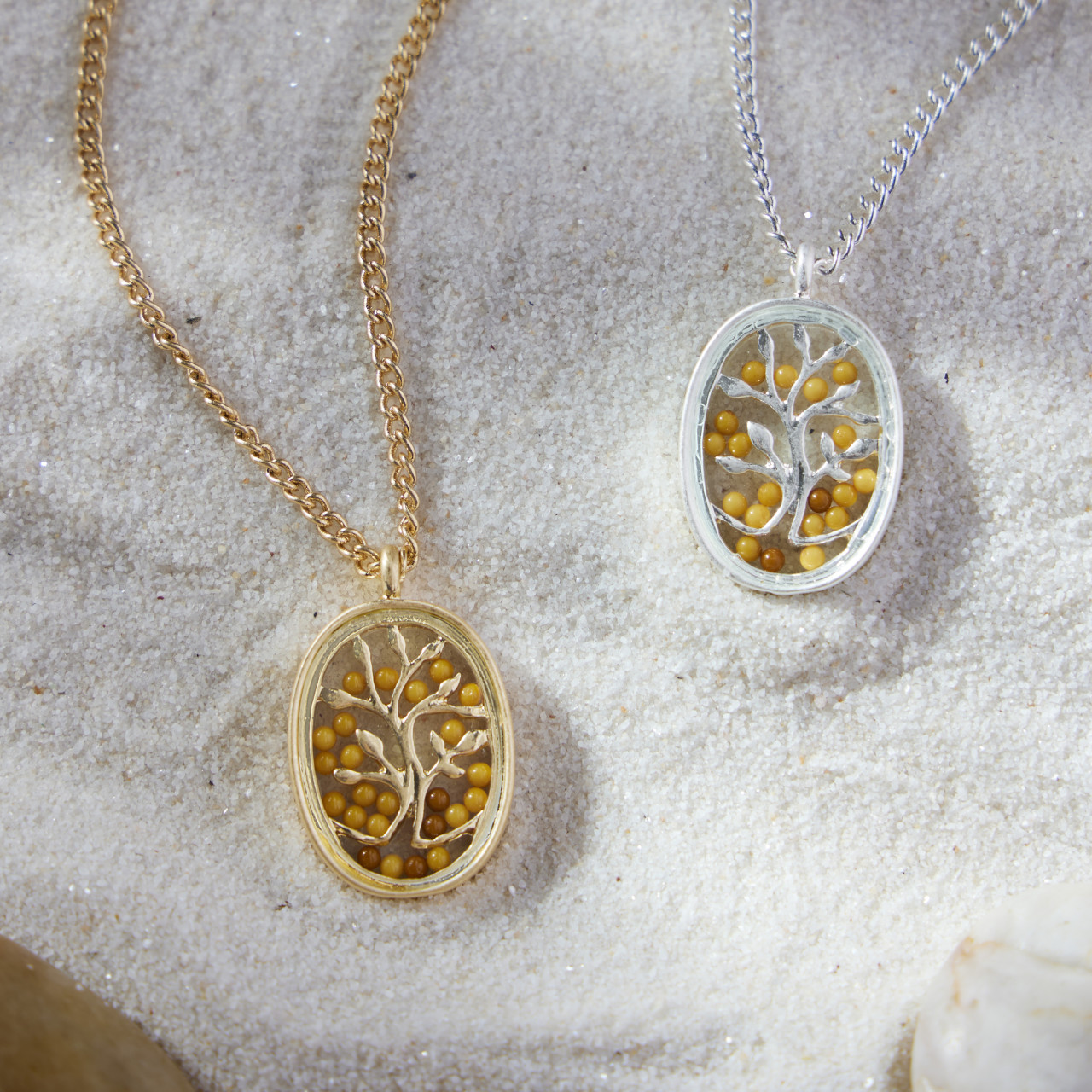 Mustard Seed Necklace - Silver thumbnail