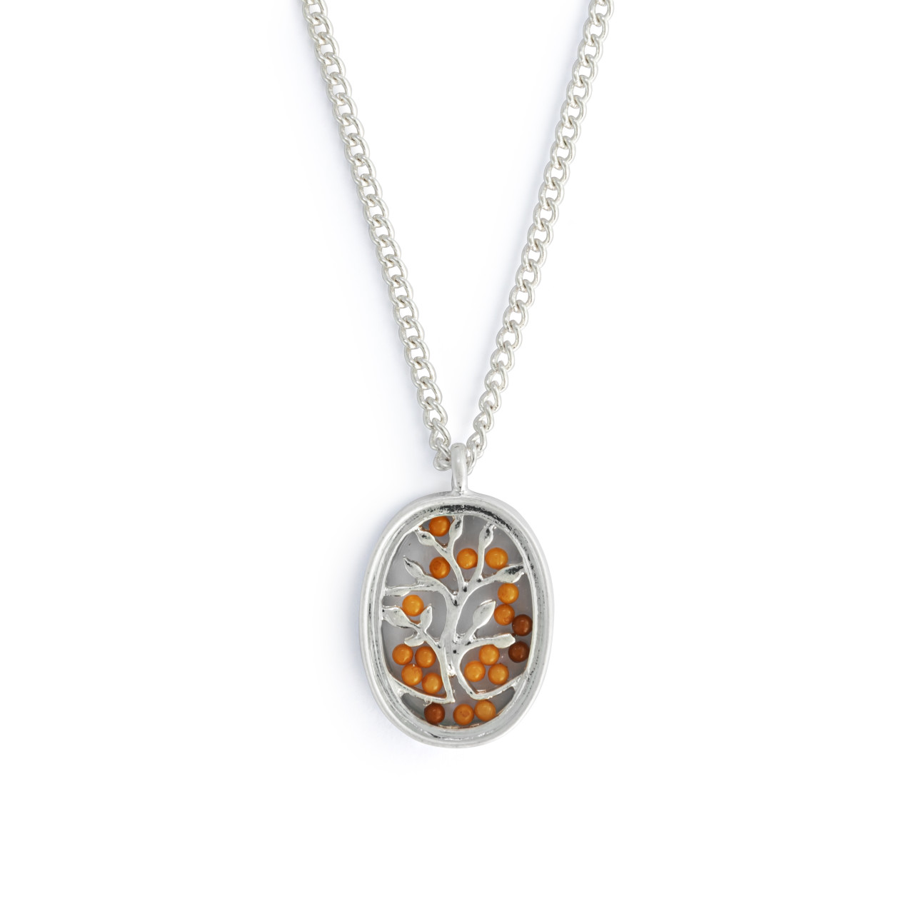 Mustard Seed Necklace - Silver thumbnail