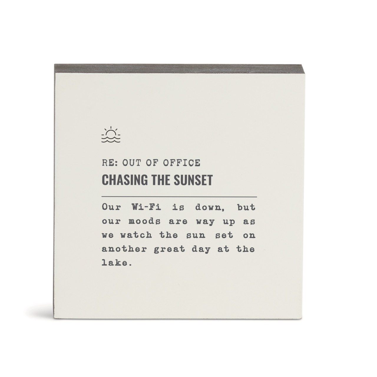 Chasing the Sunset Lake Wall Art - 6"sq. thumbnail