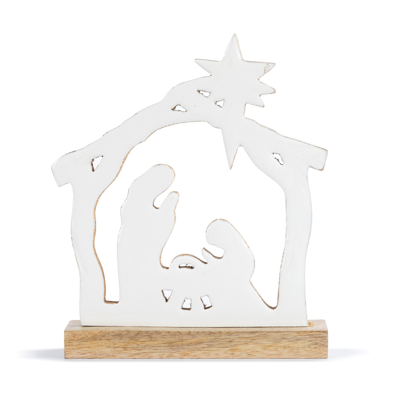 Wood Enamel Cutout Nativity Scene thumbnail