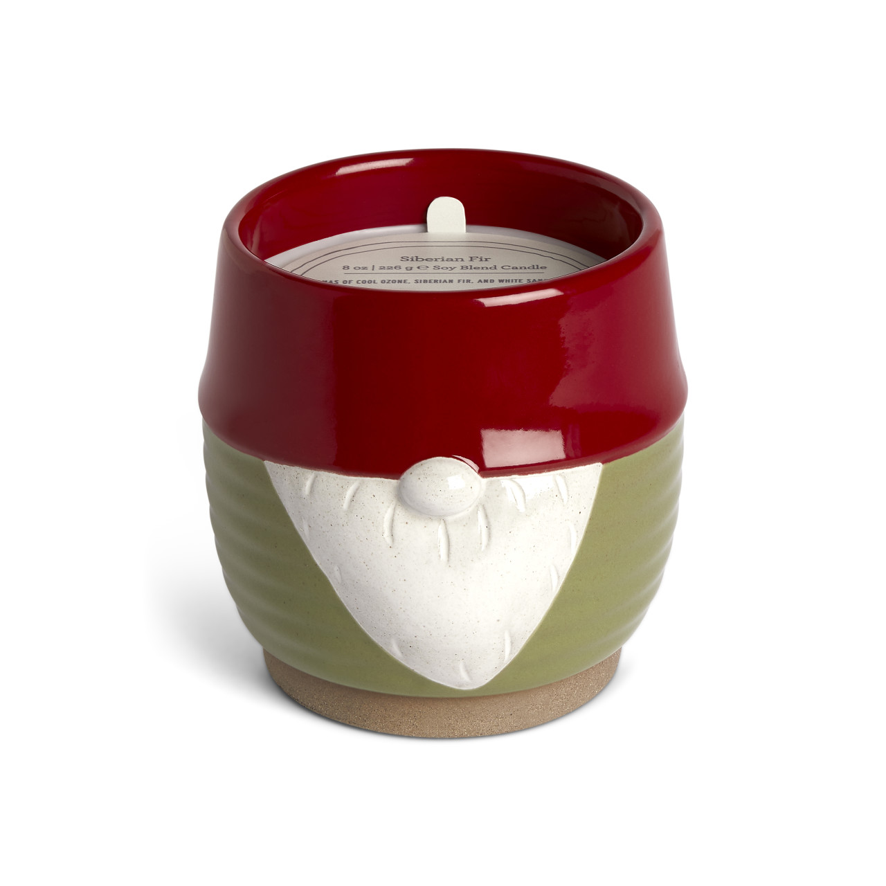 Small Ceramic Gnome Candle thumbnail