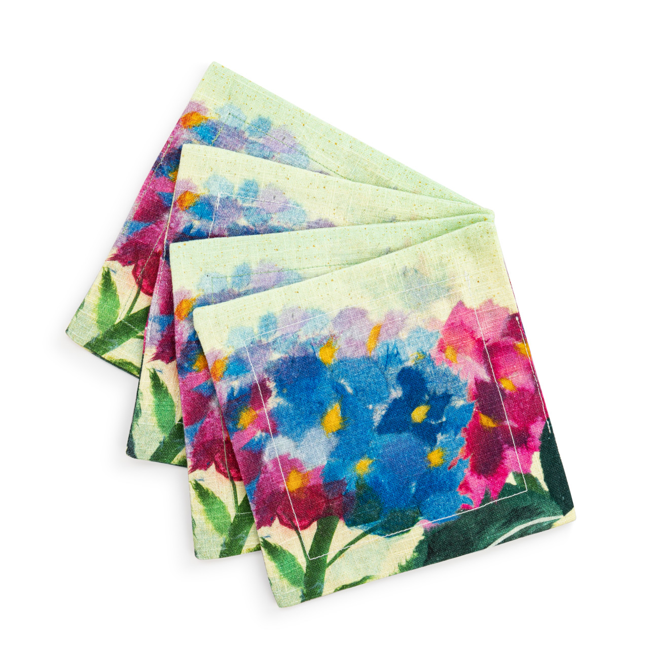 HydrangeaAjisai Fabric Cocktail Napkins thumbnail