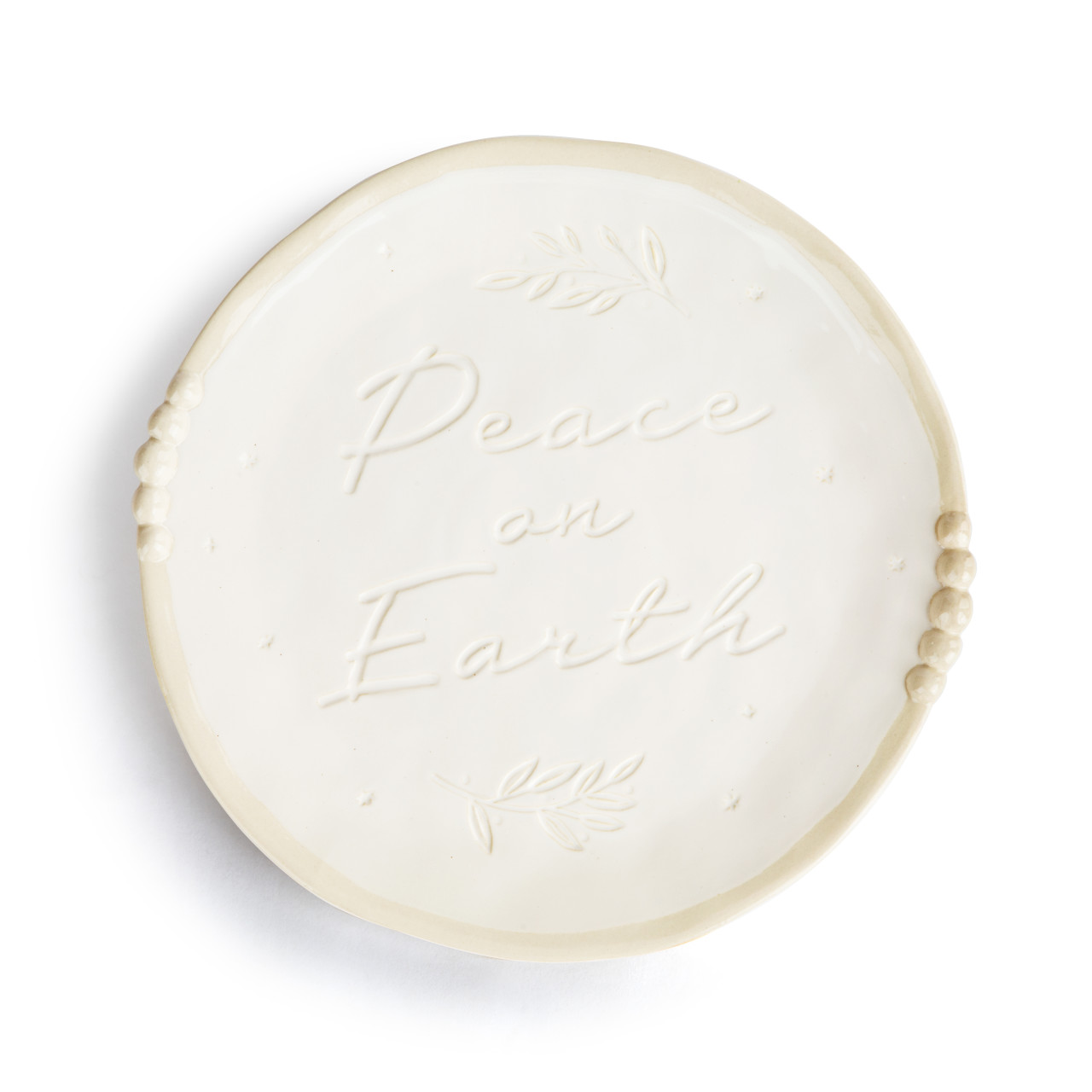 Peace on Earth Ceramic Round Plate thumbnail