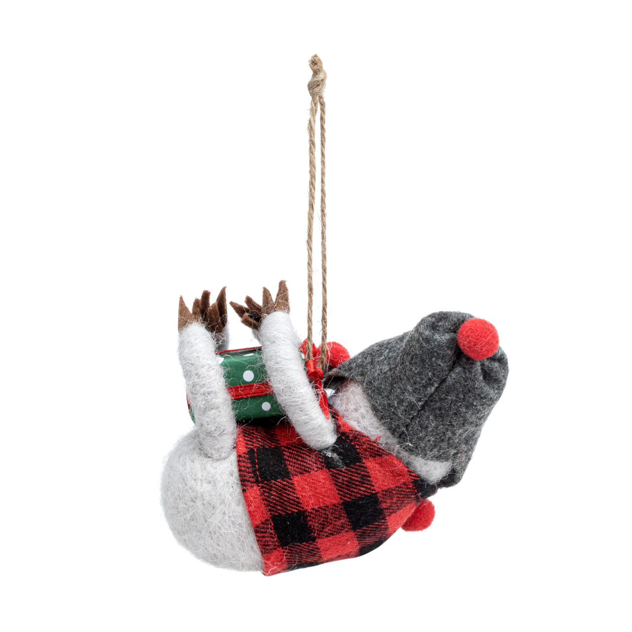 Woodland Critters with Present Ornaments - Set of 2 thumbnail