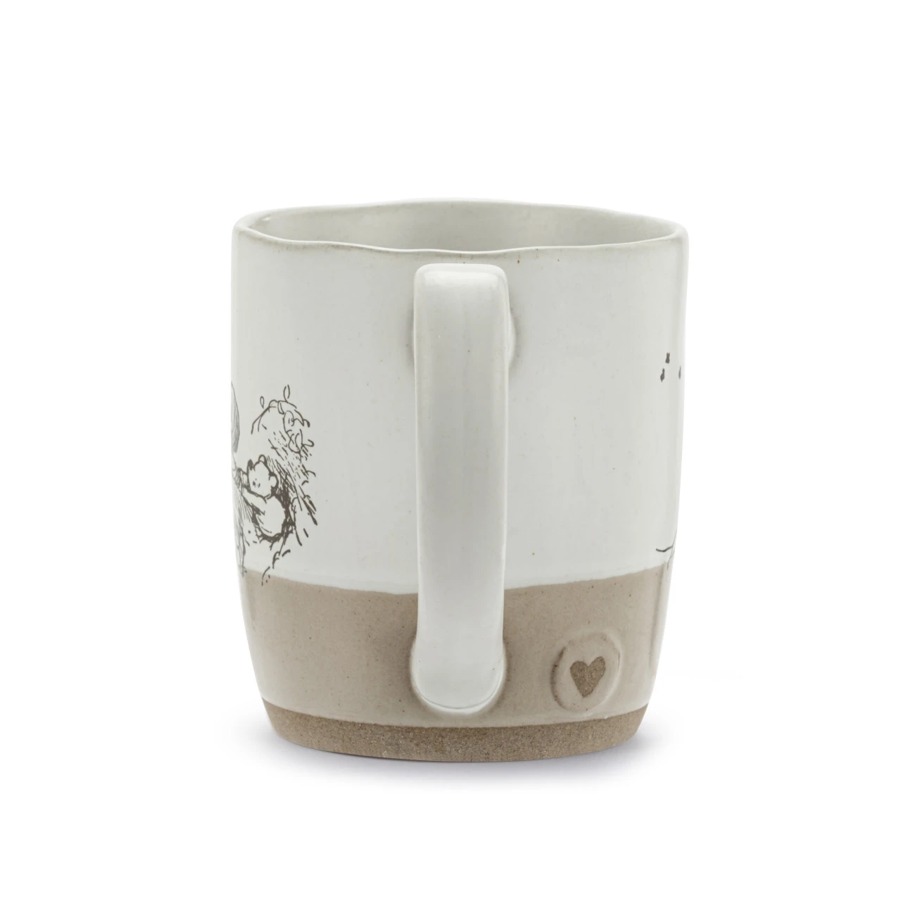 Winnie-the-Pooh Tan & White Stoneware Helping Hands Mug 14oz thumbnail