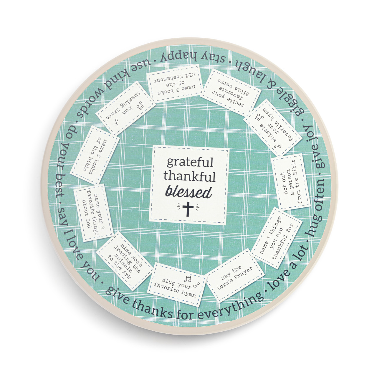 Grateful Thankful Blessed Lazy Susan thumbnail