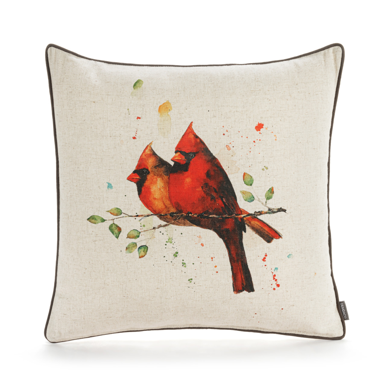 Cardinal Collection - Cardinal Pair Square Pillow thumbnail