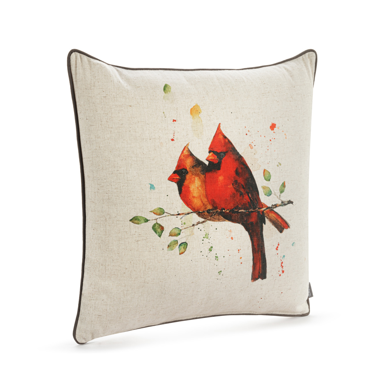 Cardinal Collection - Cardinal Pair Square Pillow thumbnail