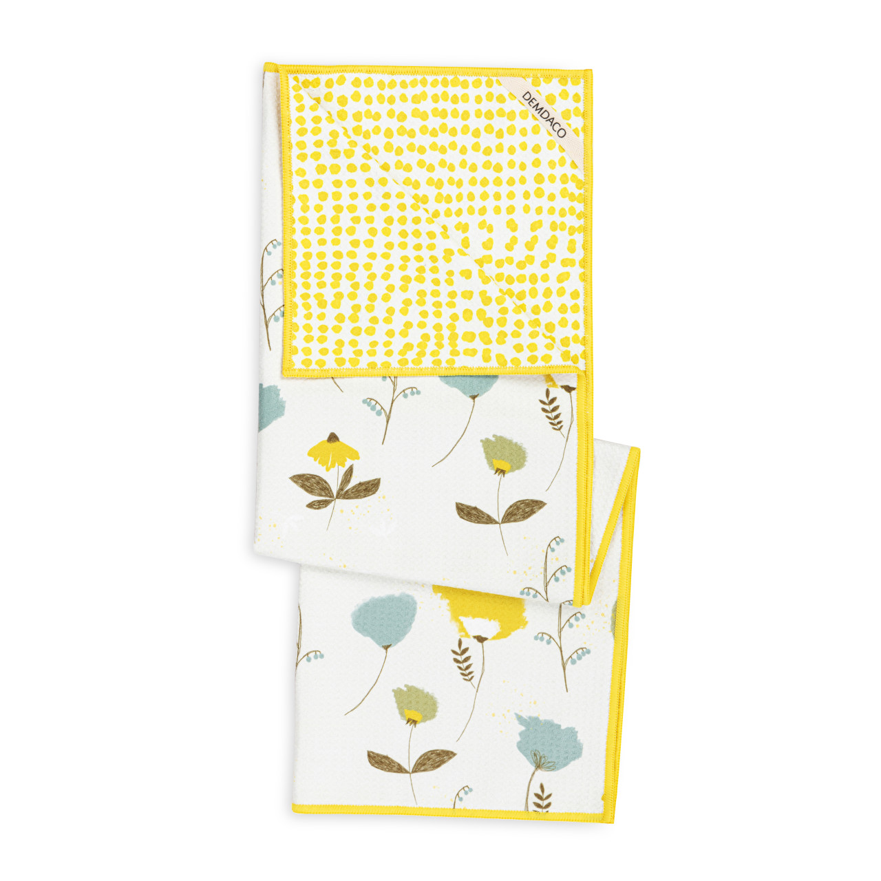 Whimsical Floral Absorbent Reversible Towel - 18x30in thumbnail
