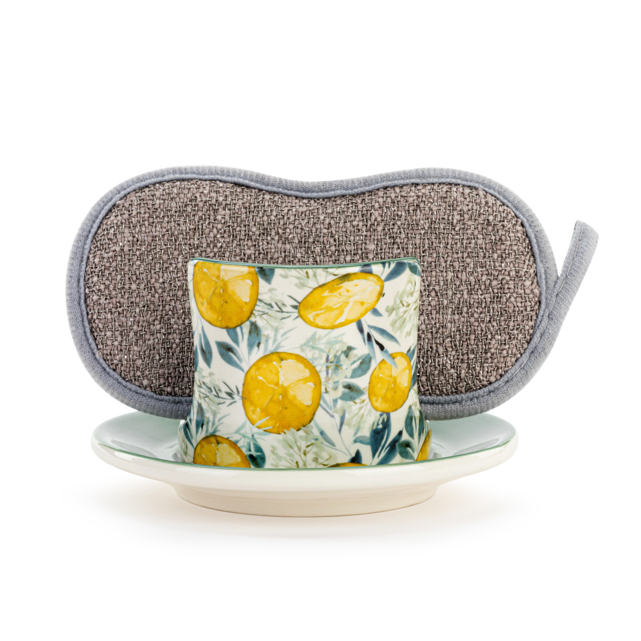Lemons Soap Dish with Sponge thumbnail
