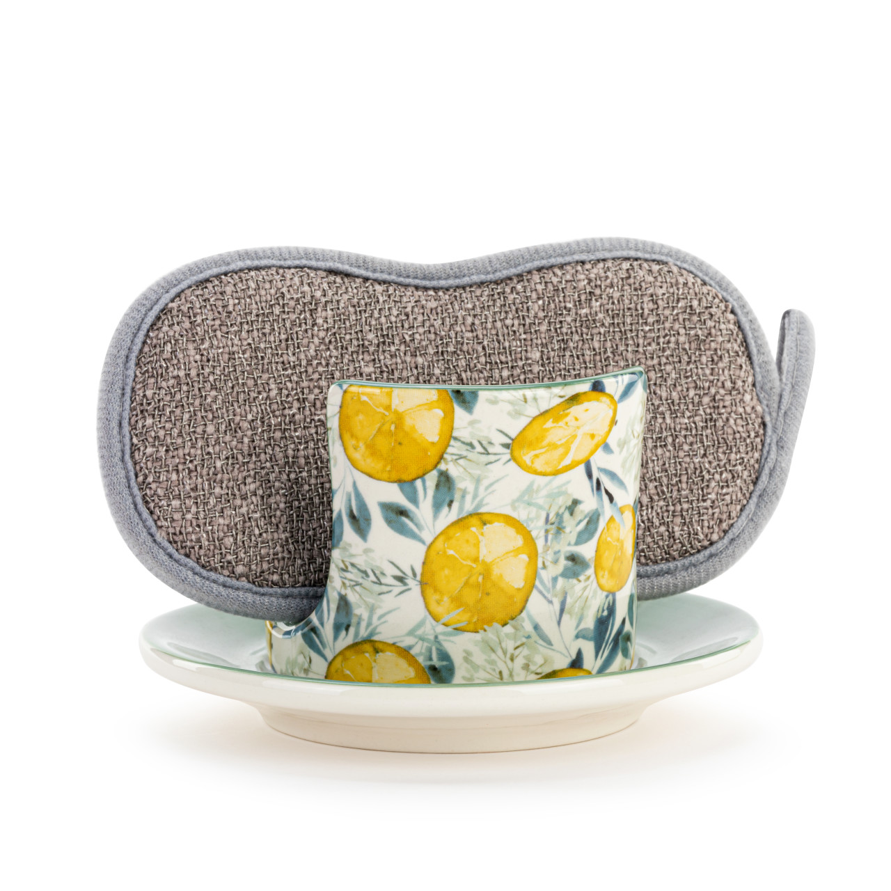 Lemons Soap Dish with Sponge thumbnail
