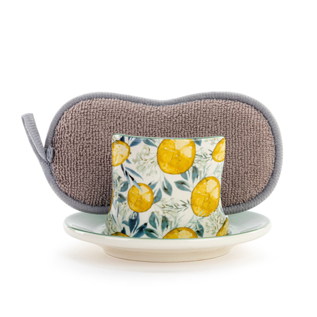 Lemons Soap Dish with Sponge thumbnail