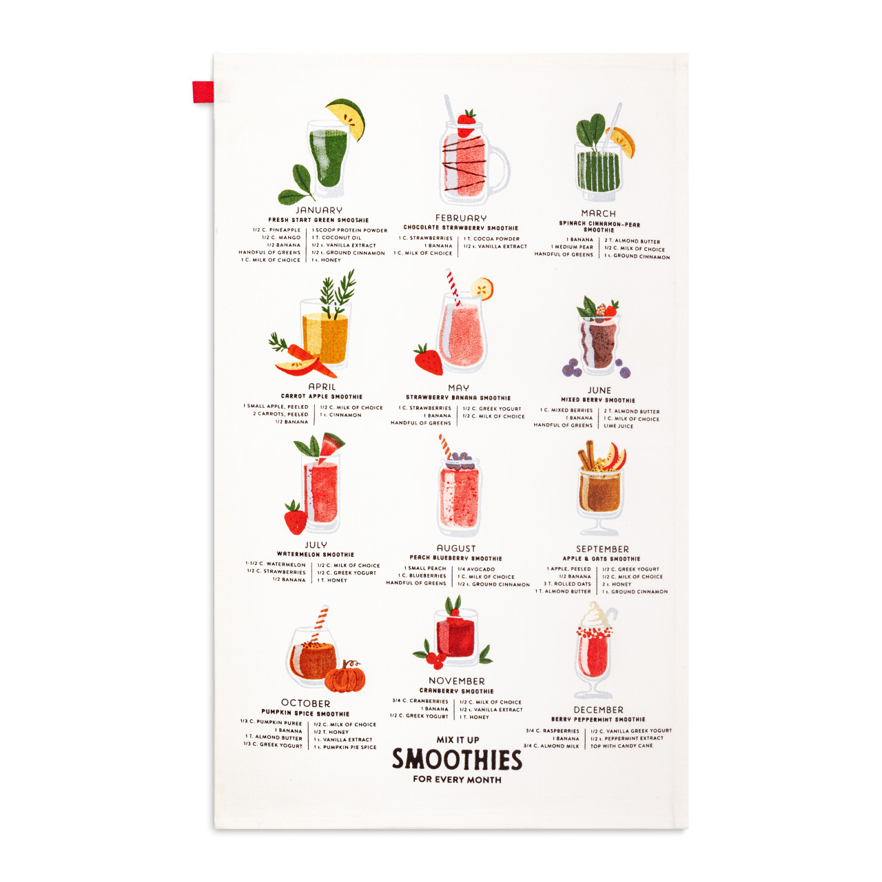 Smoothie of the Month Cotton Twill Kitchen Towel thumbnail