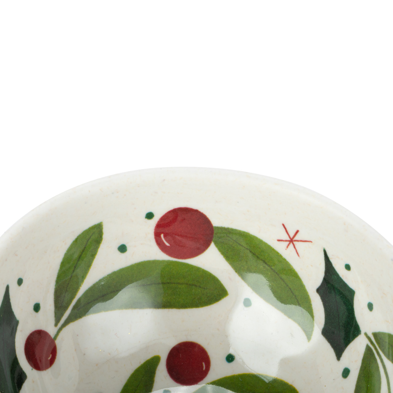 Holly Leaves Melamine Dip Bowl thumbnail