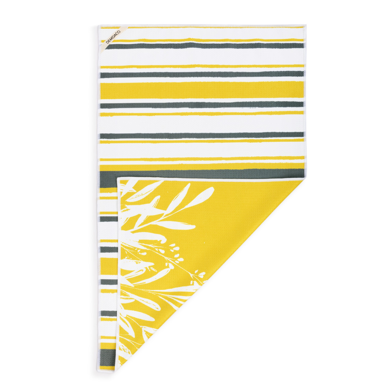 Gold Leaves Absorbent Reversible Towel - 18x30in thumbnail