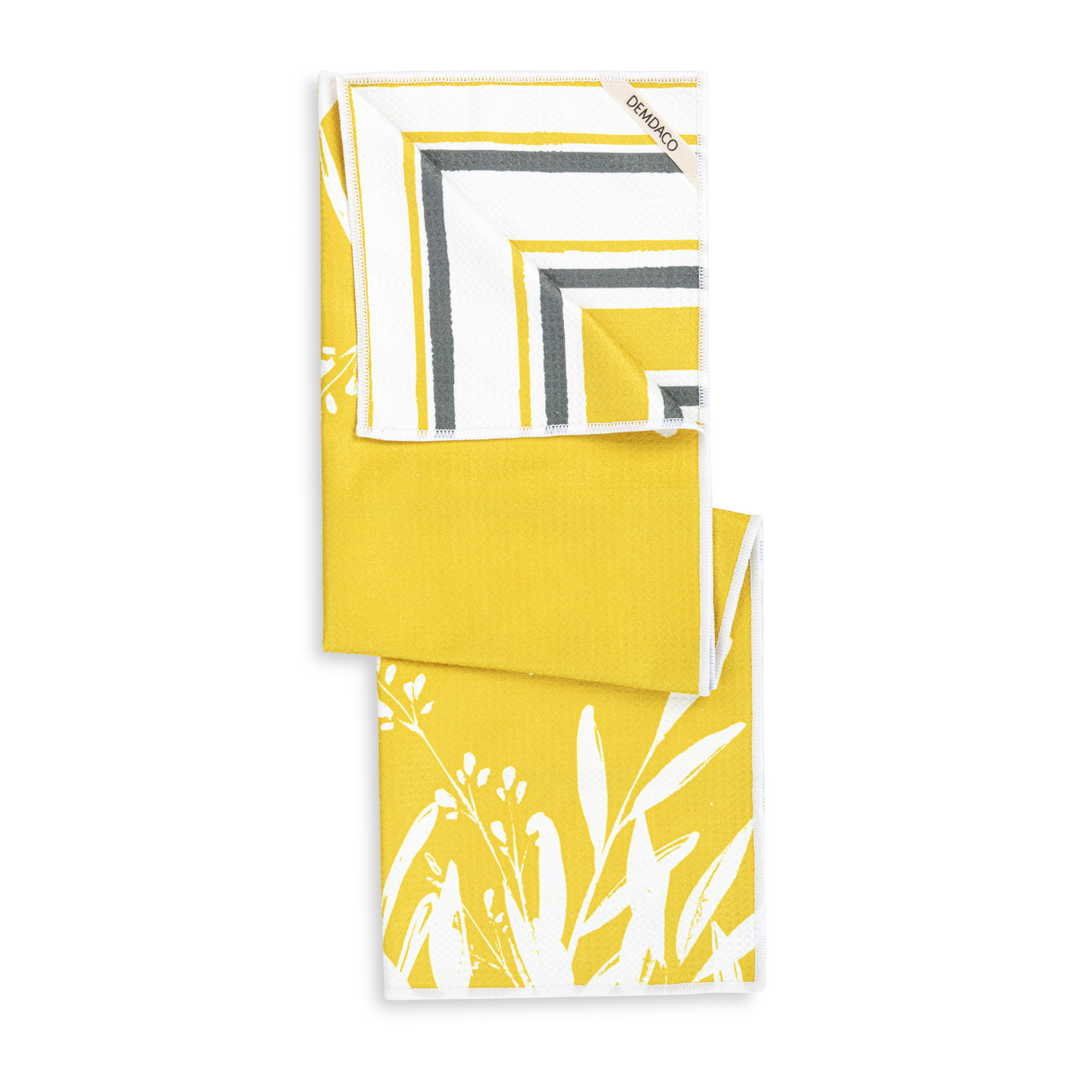 Gold Leaves Absorbent Reversible Towel - 18x30in thumbnail