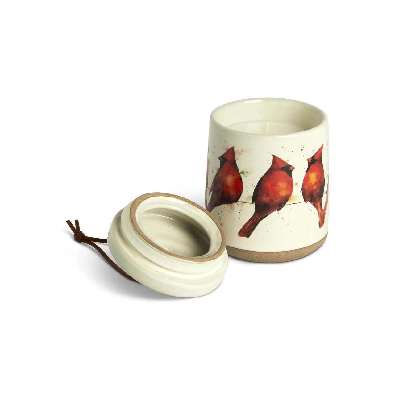 Cardinal Collection - Cardinals on a Wire Candle with Lid thumbnail