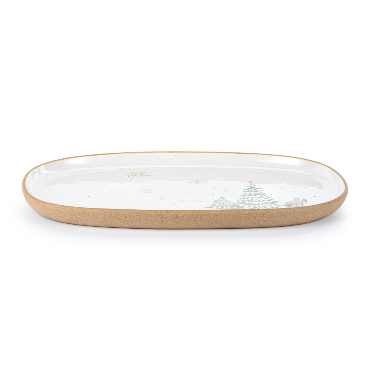 Christmas All Around Ceramic Oval Platter thumbnail