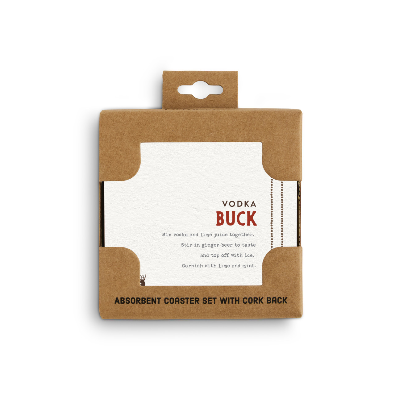 Recipes Vodka Buck Coasters - Set of 4 thumbnail