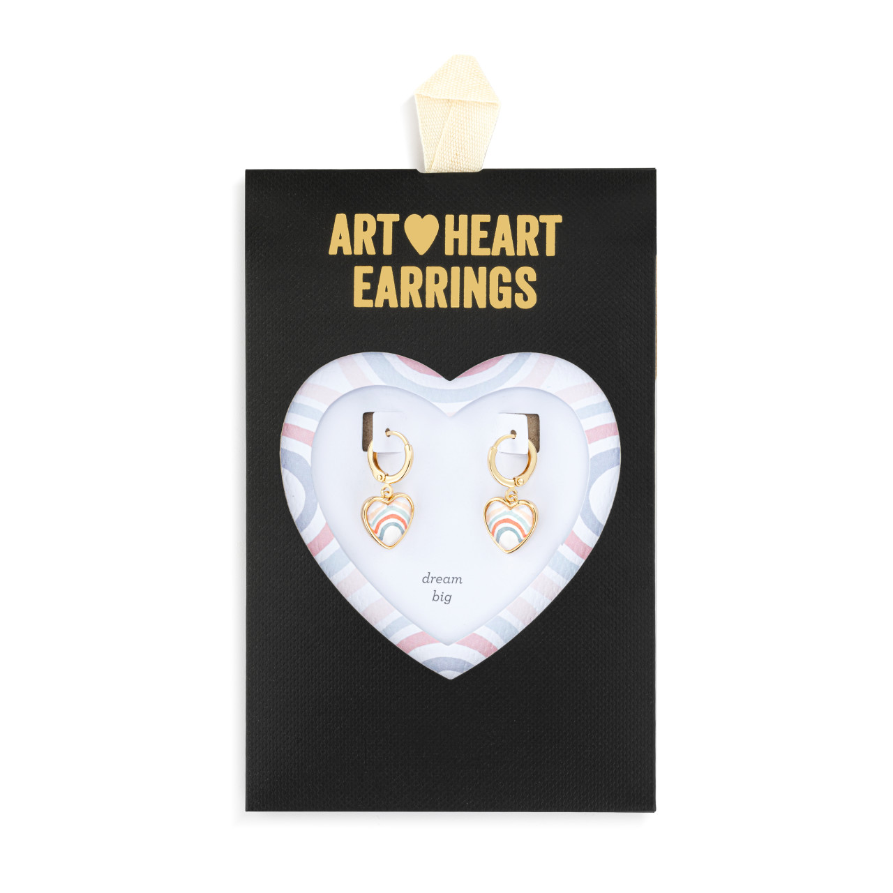 Art Heart Earrings - Dream Big thumbnail