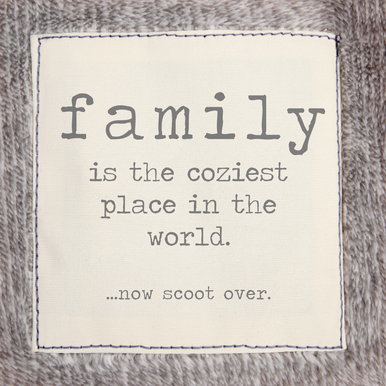 Together Time Family Gray Mega Blanket 60" x 120" thumbnail