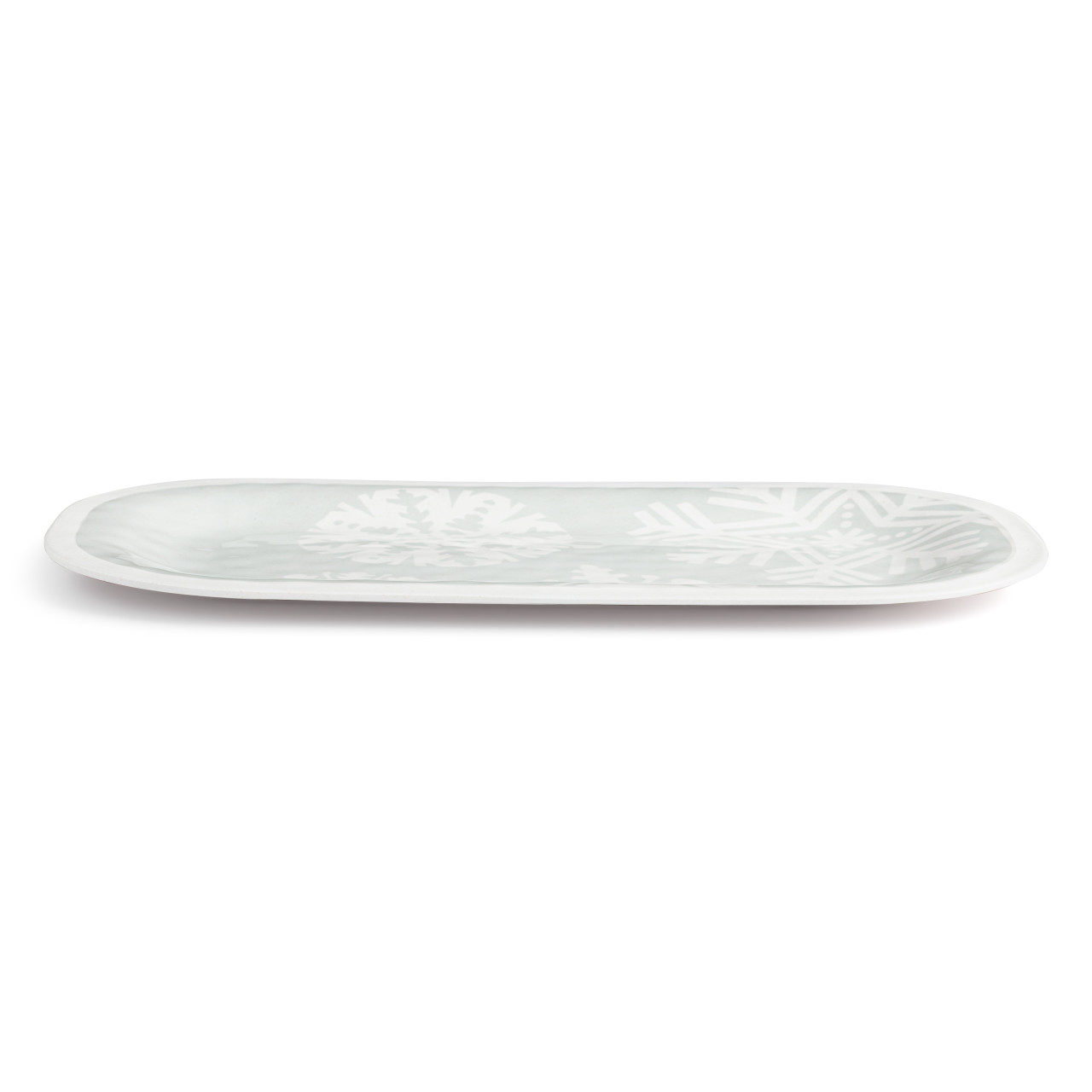 Snowflake Medium Melamine Rectangular Platter thumbnail