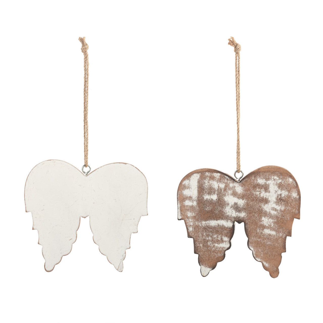 Wood Angel Wing Ornaments - 2 Assorted thumbnail