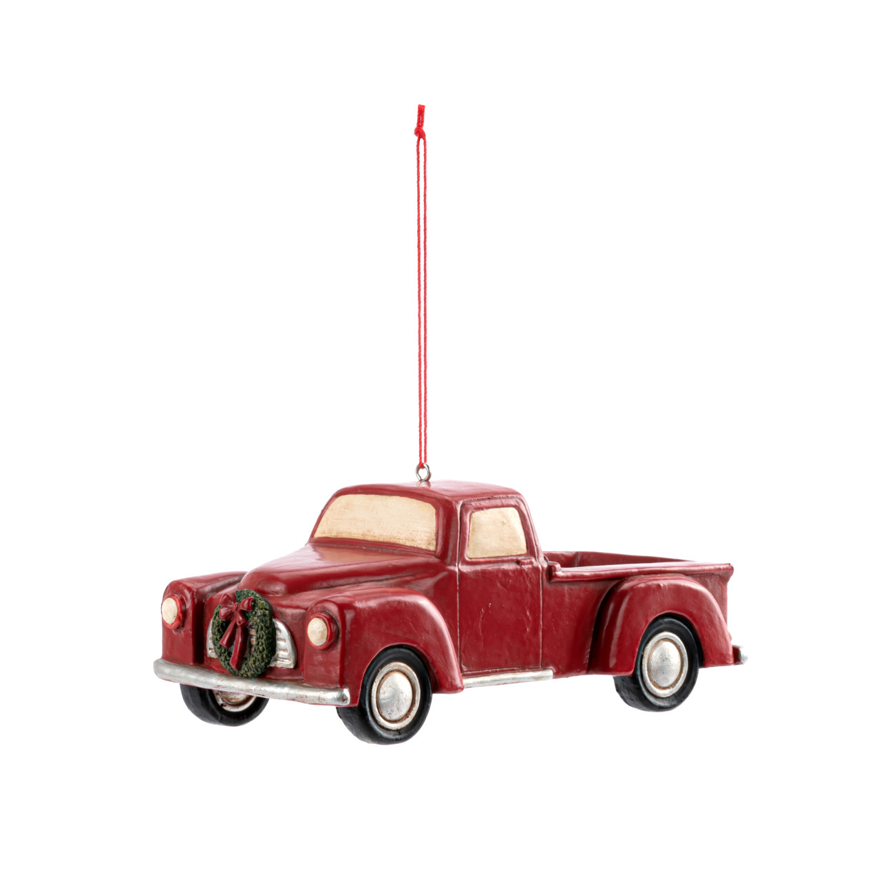 Red Truck in Santa's Bag Ornament thumbnail