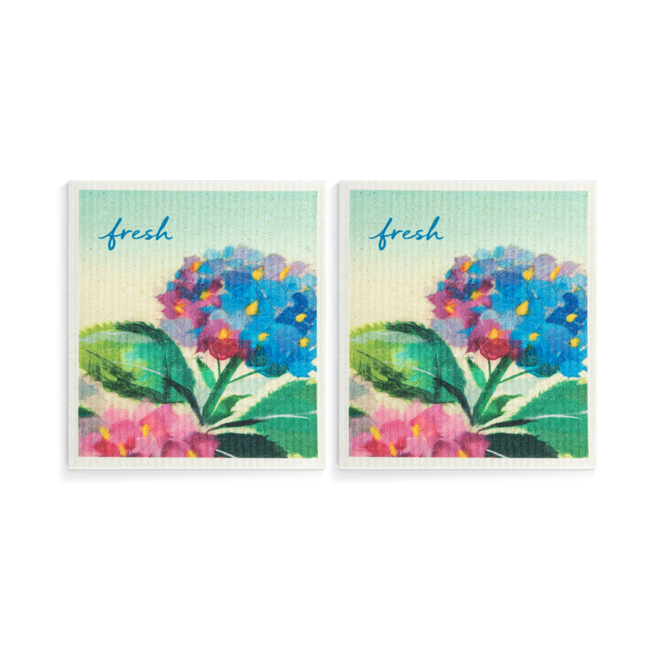 ArtLifting Biodegradable Dish Cloths Set of 2 - Hydrangea Ajisai thumbnail