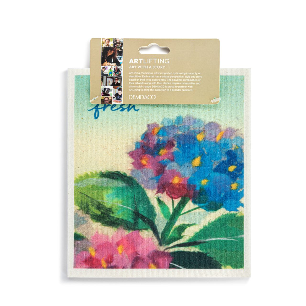ArtLifting Biodegradable Dish Cloths Set of 2 - Hydrangea Ajisai thumbnail