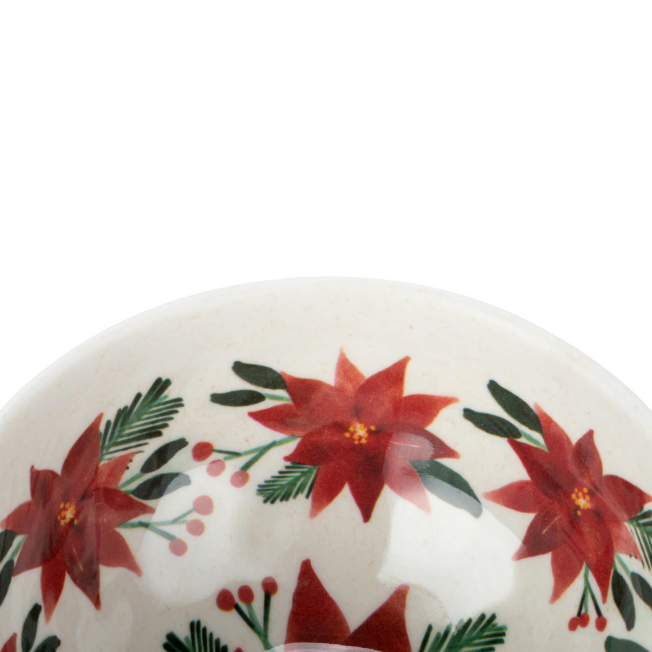 Poinsettia Melamine Dip Bowl thumbnail