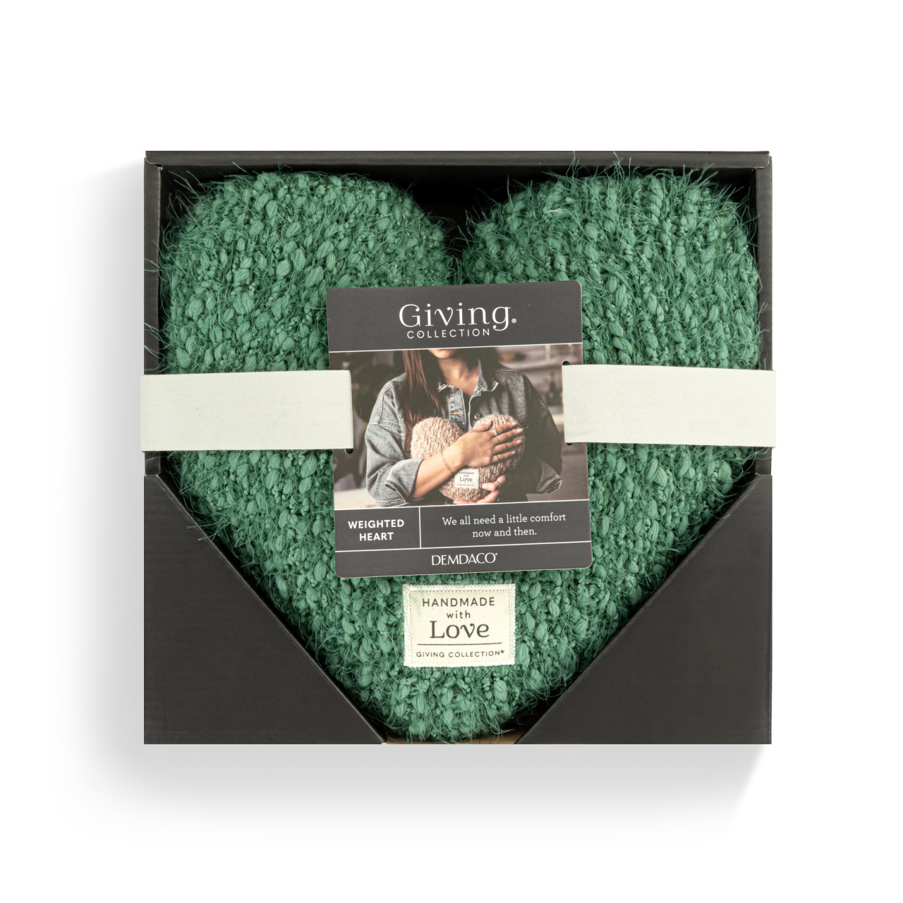 Giving Collection Green Weighted Giving Heart 1.85lb thumbnail